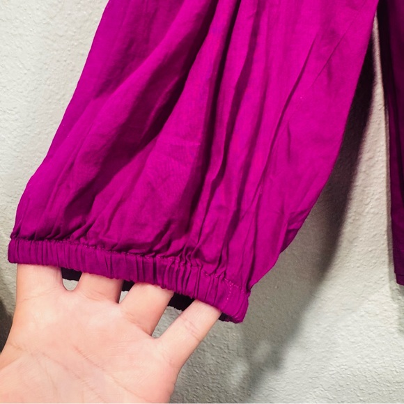 New Farm Rio Kelsie Purple Blouse Size Medium - Picture 7 of 16